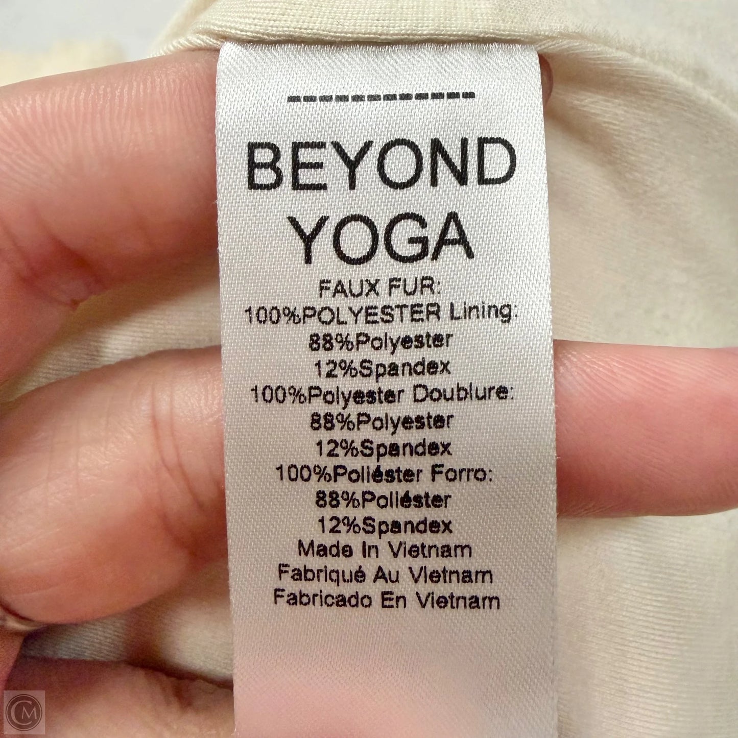 Jacket Faux Fur & Sherpa By Beyond Yoga In Cream, Size: M