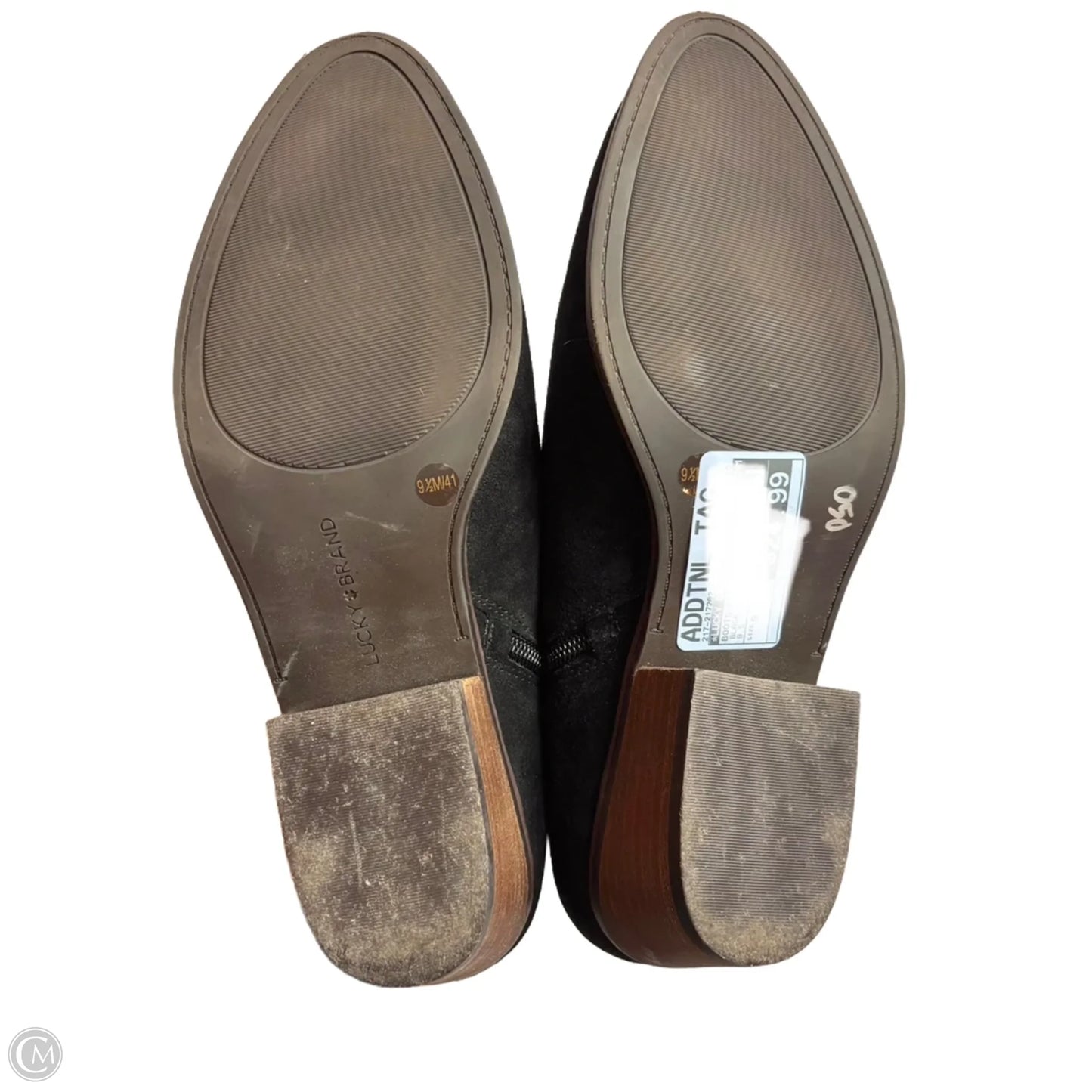 Boots Ankle Heels By Lucky Brand In Black, Size: 9.5