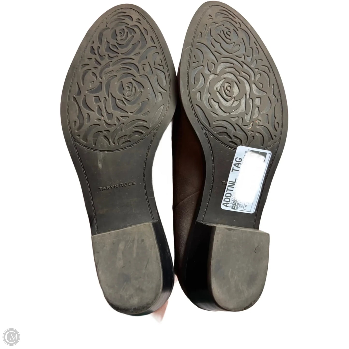 Boots Ankle Heels By Taryn Rose In Grey, Size: 10