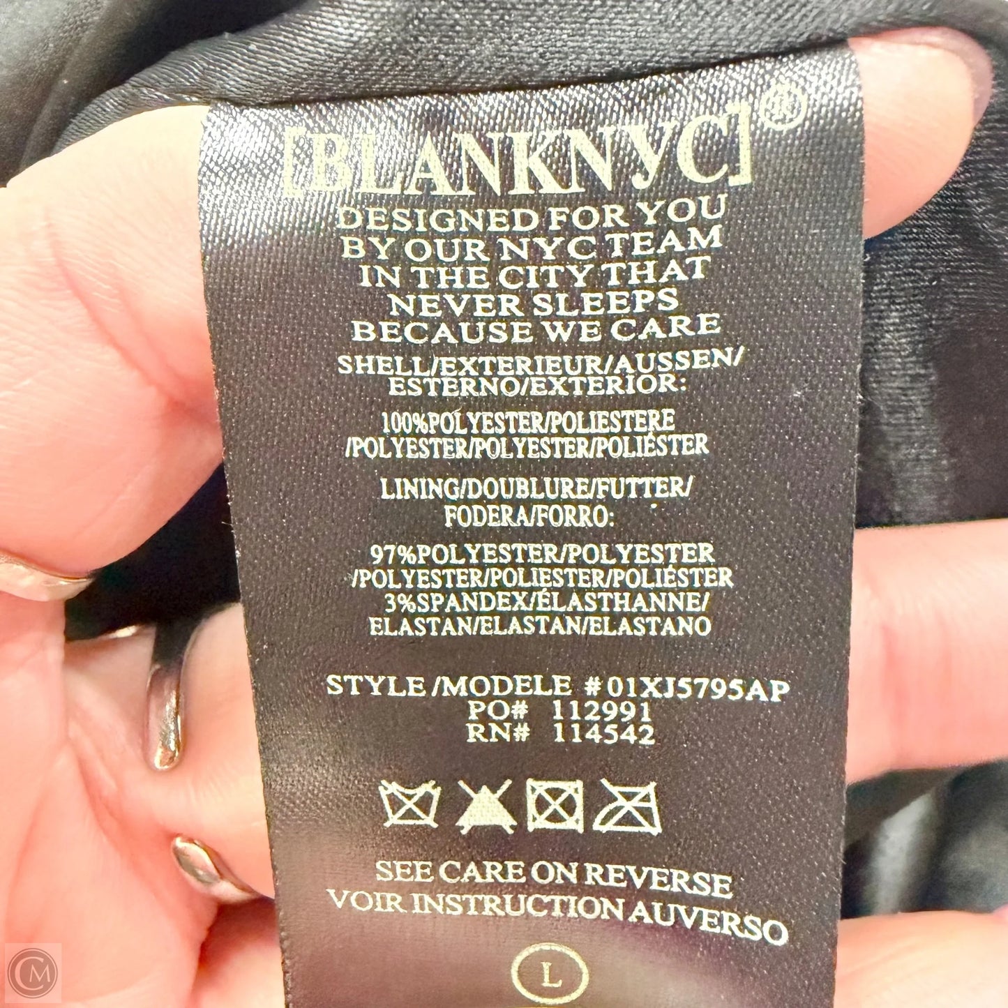 Coat Parka By Blanknyc In Black & Brown, Size: L