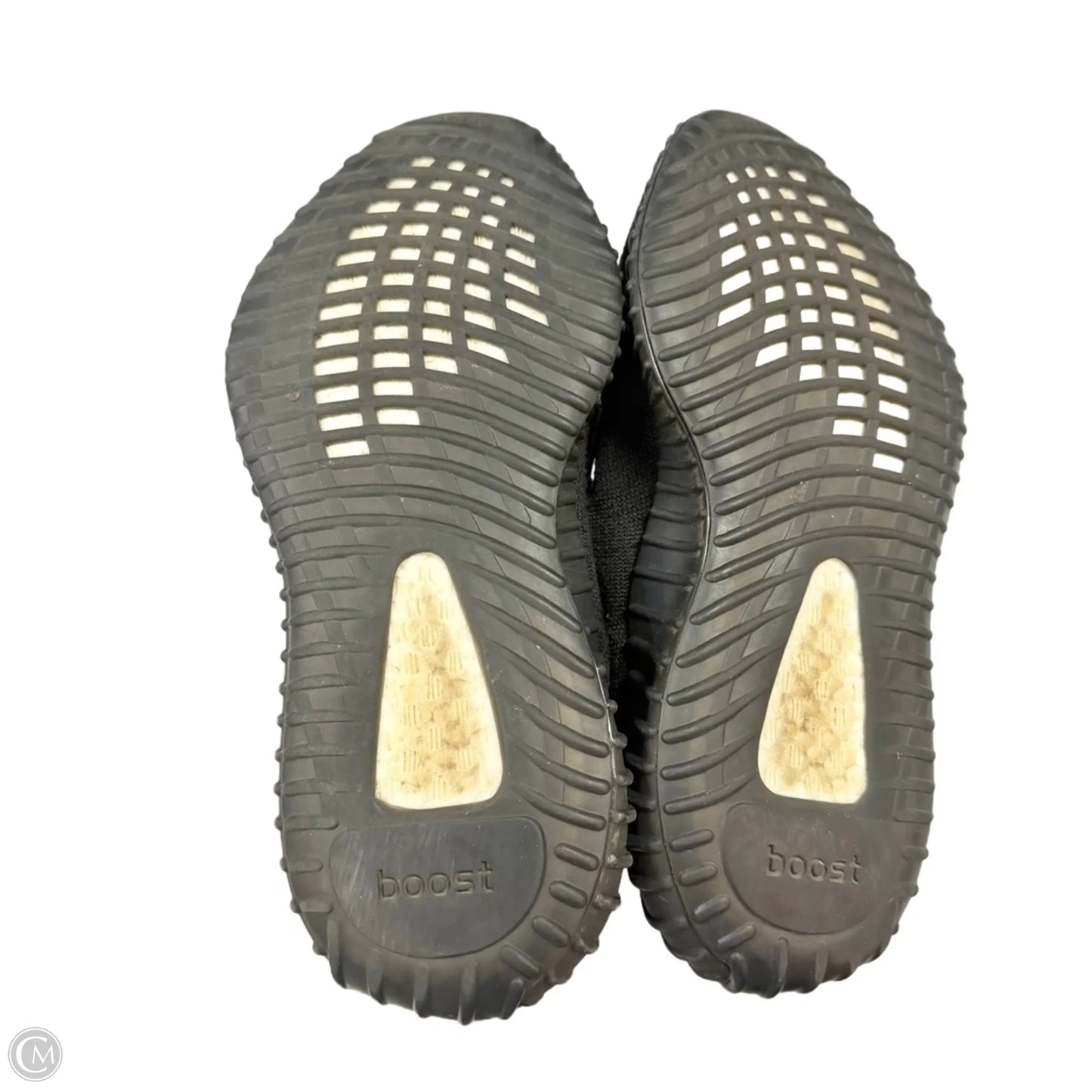 Shoes Luxury Designer By Yeezy In Black, Size: 8.5