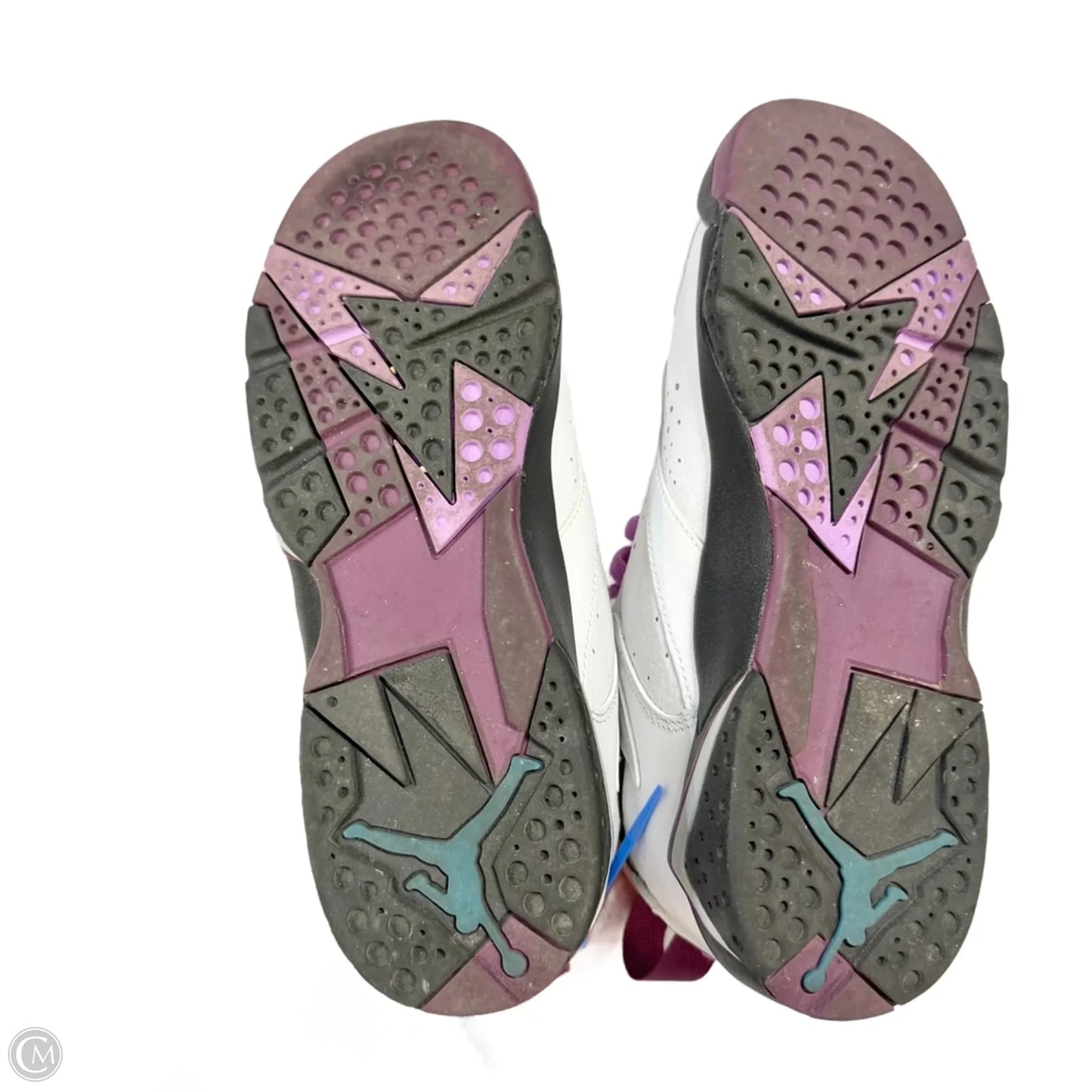 Shoes Luxury Designer By Jordan In Purple & White, Size: 8