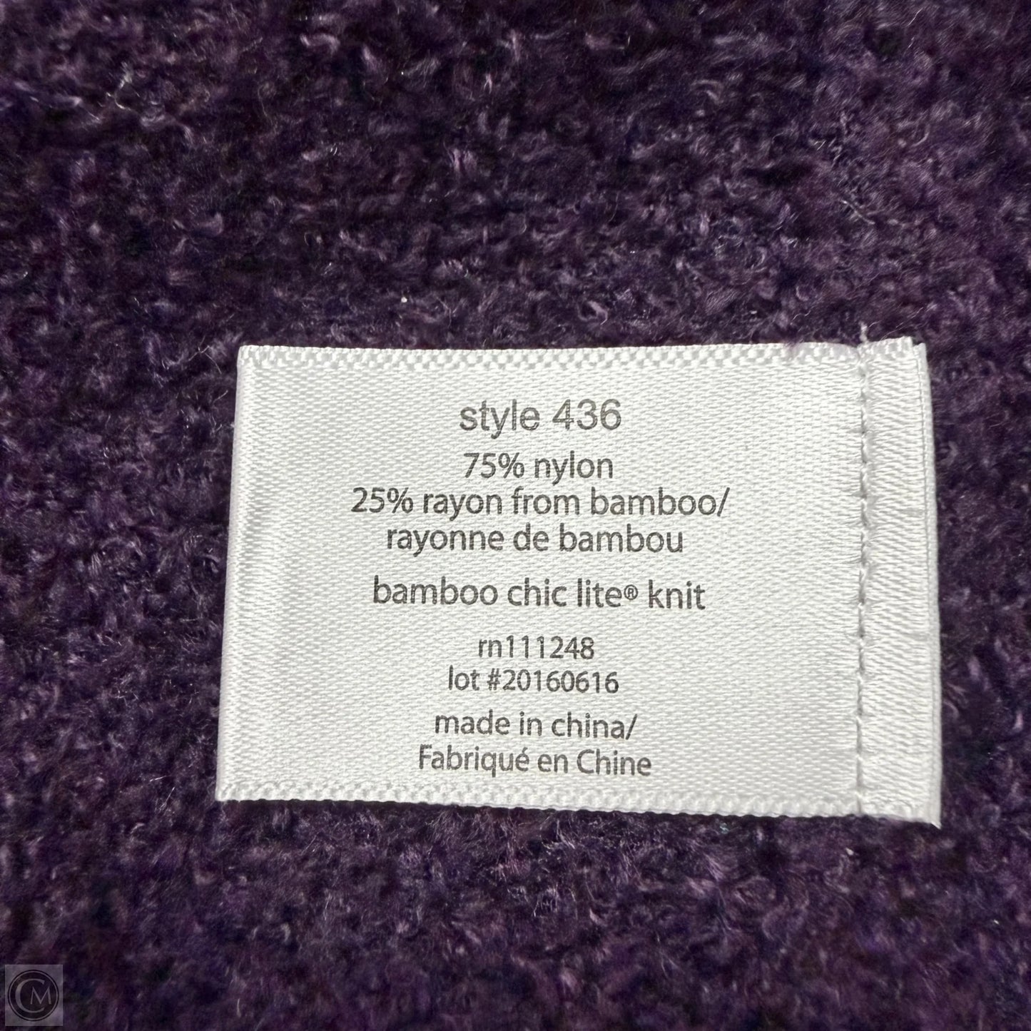 Sweater Cardigan By Barefoot Dreams In Purple, Size: S