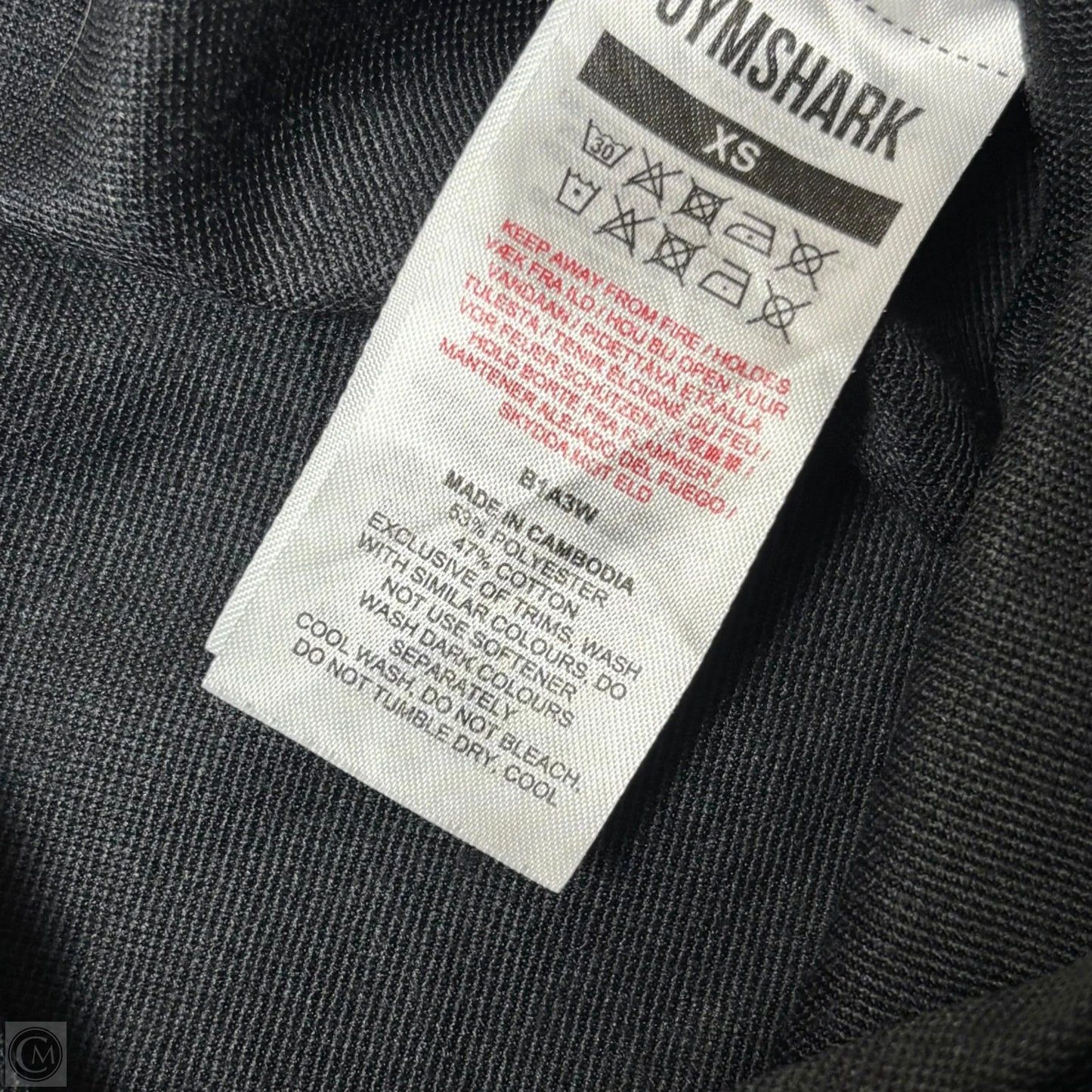 Athletic Pants By Gym Shark In Black, Size: Xs