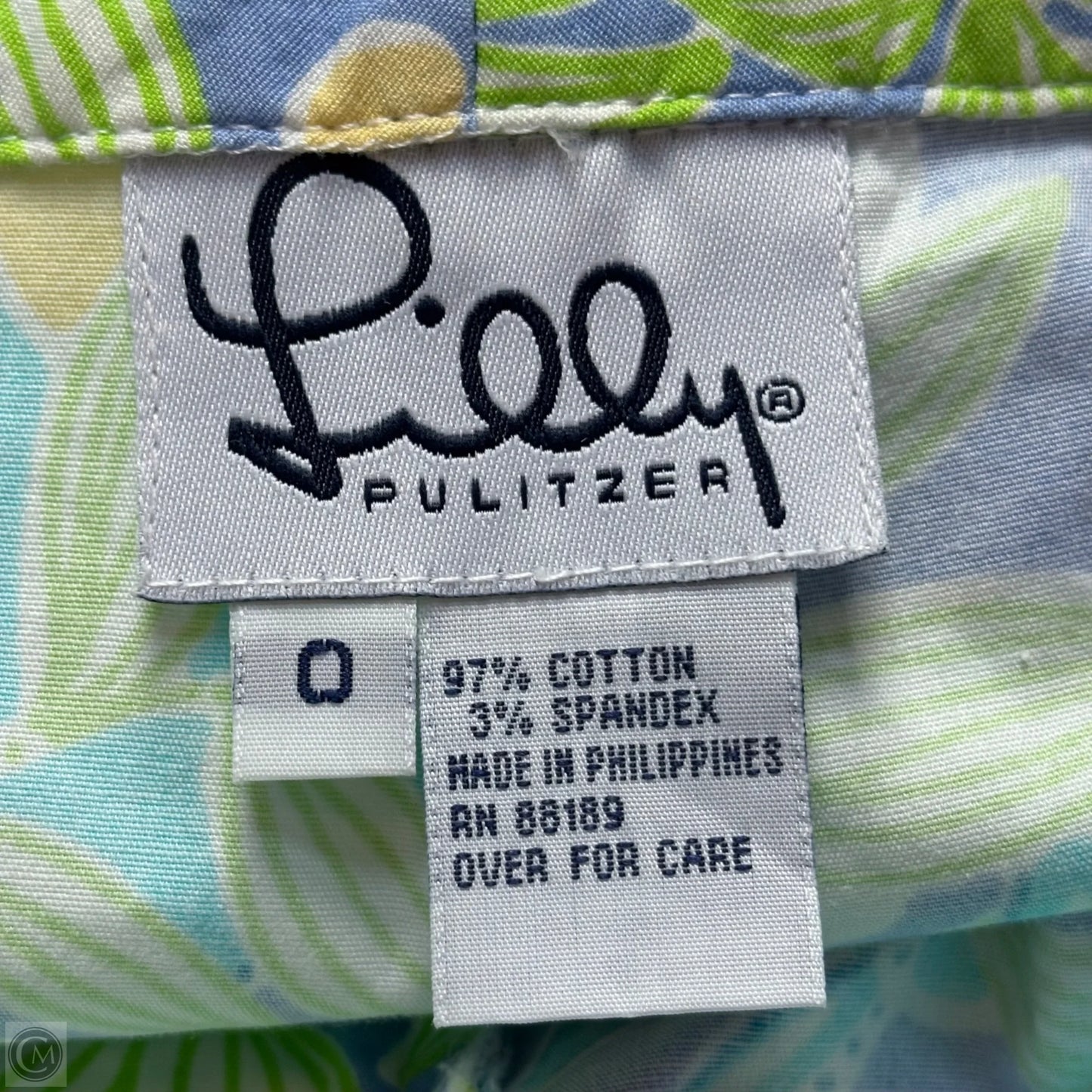 Pants Designer By Lilly Pulitzer In Blue & Green, Size: 0