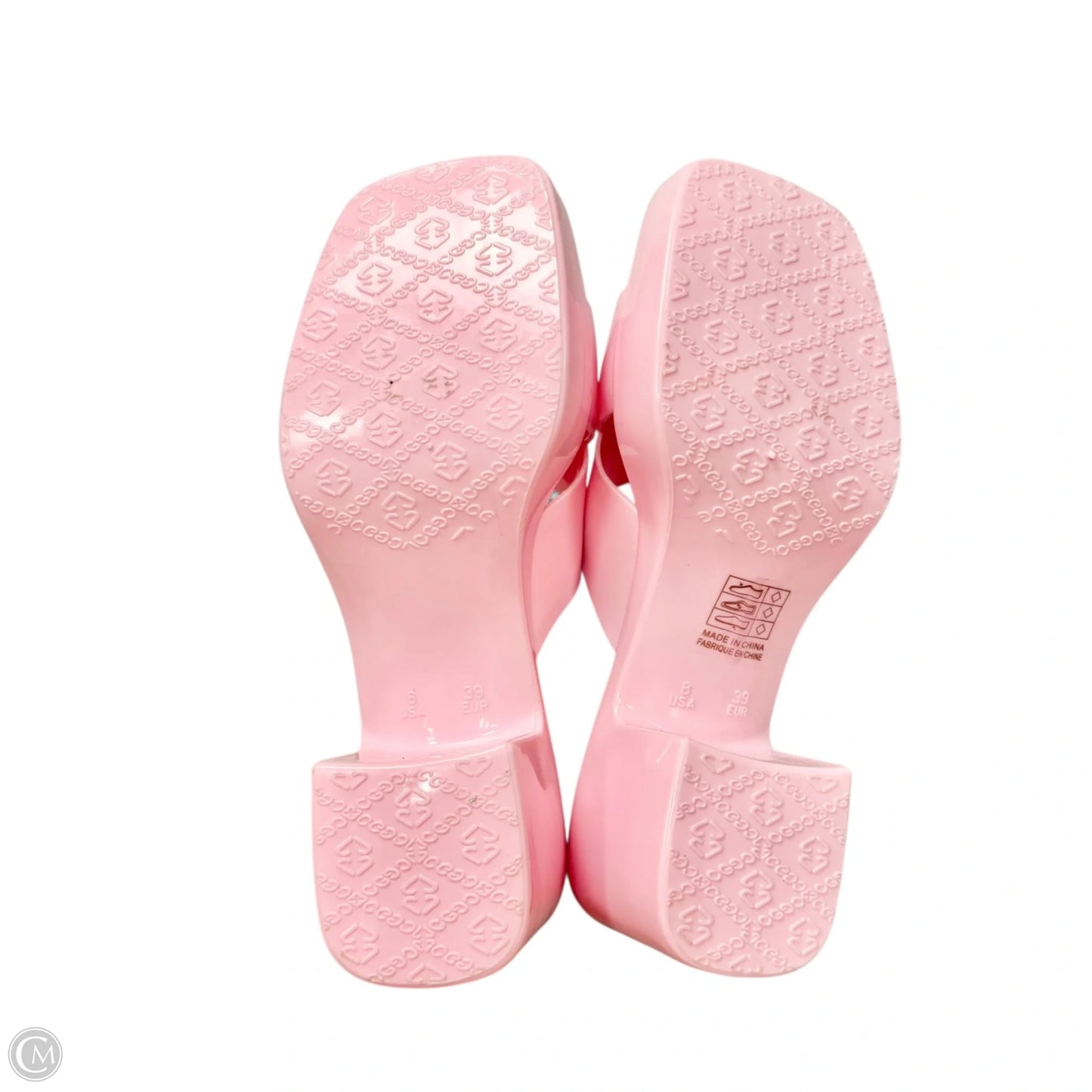 Sandals Heels Platform By Jeffrey Campbell In Pink, Size: 8