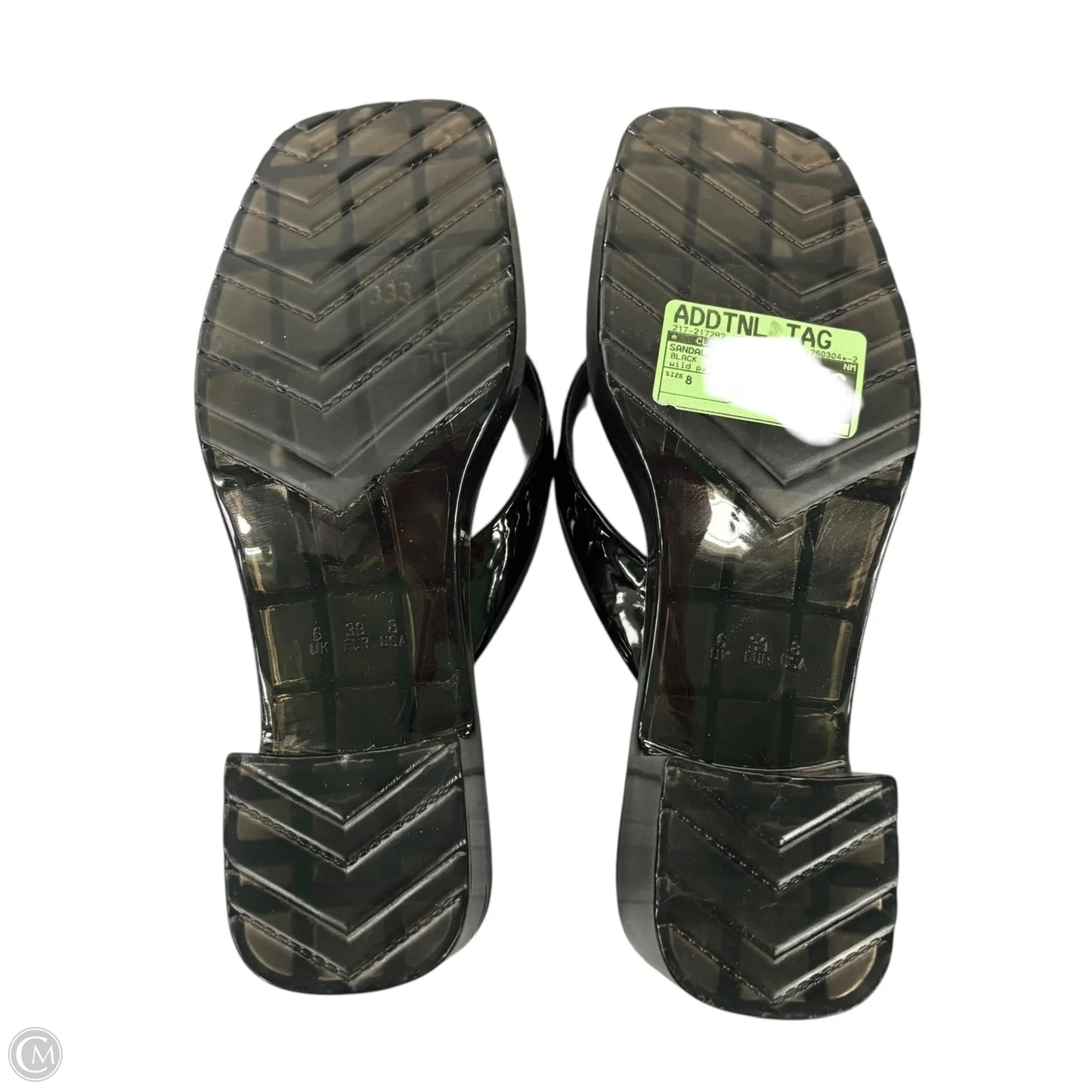Sandals Heels Block By Wild Pair In Black, Size: 8