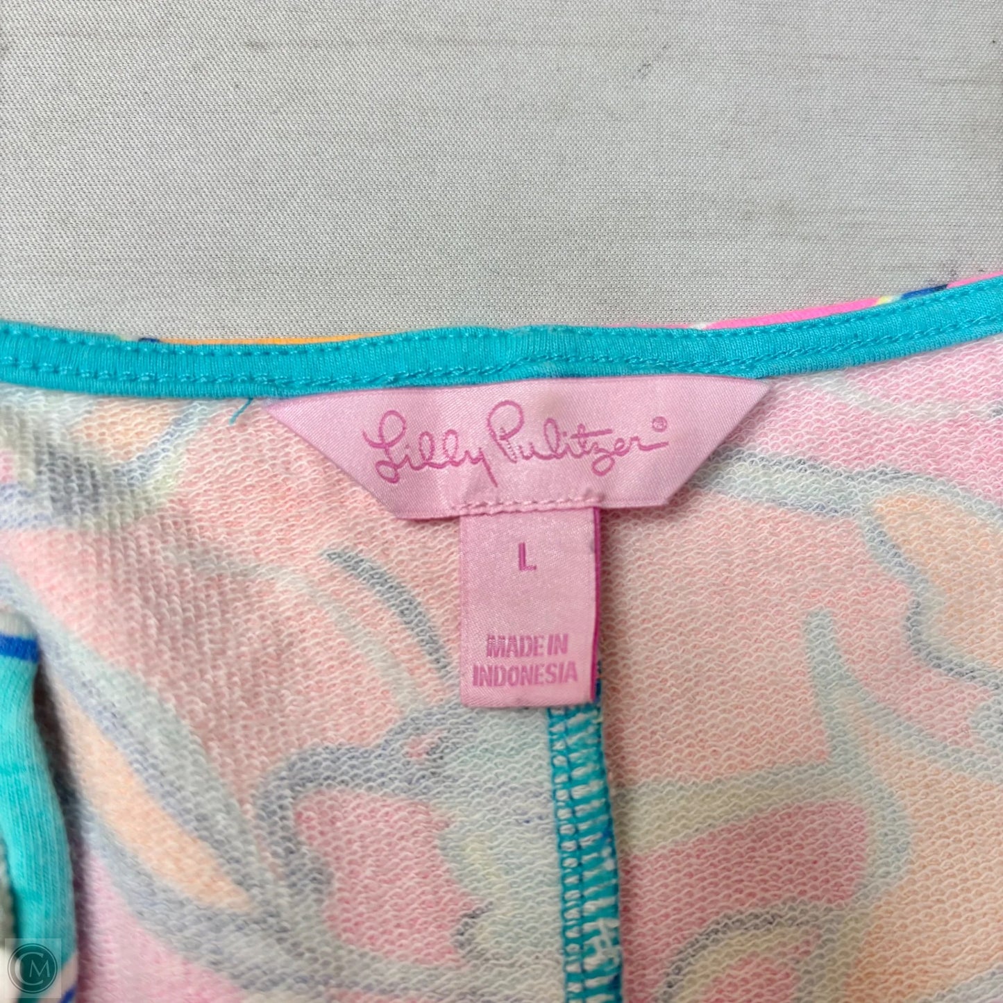 Dress Designer By Lilly Pulitzer In Blue & Pink, Size: L