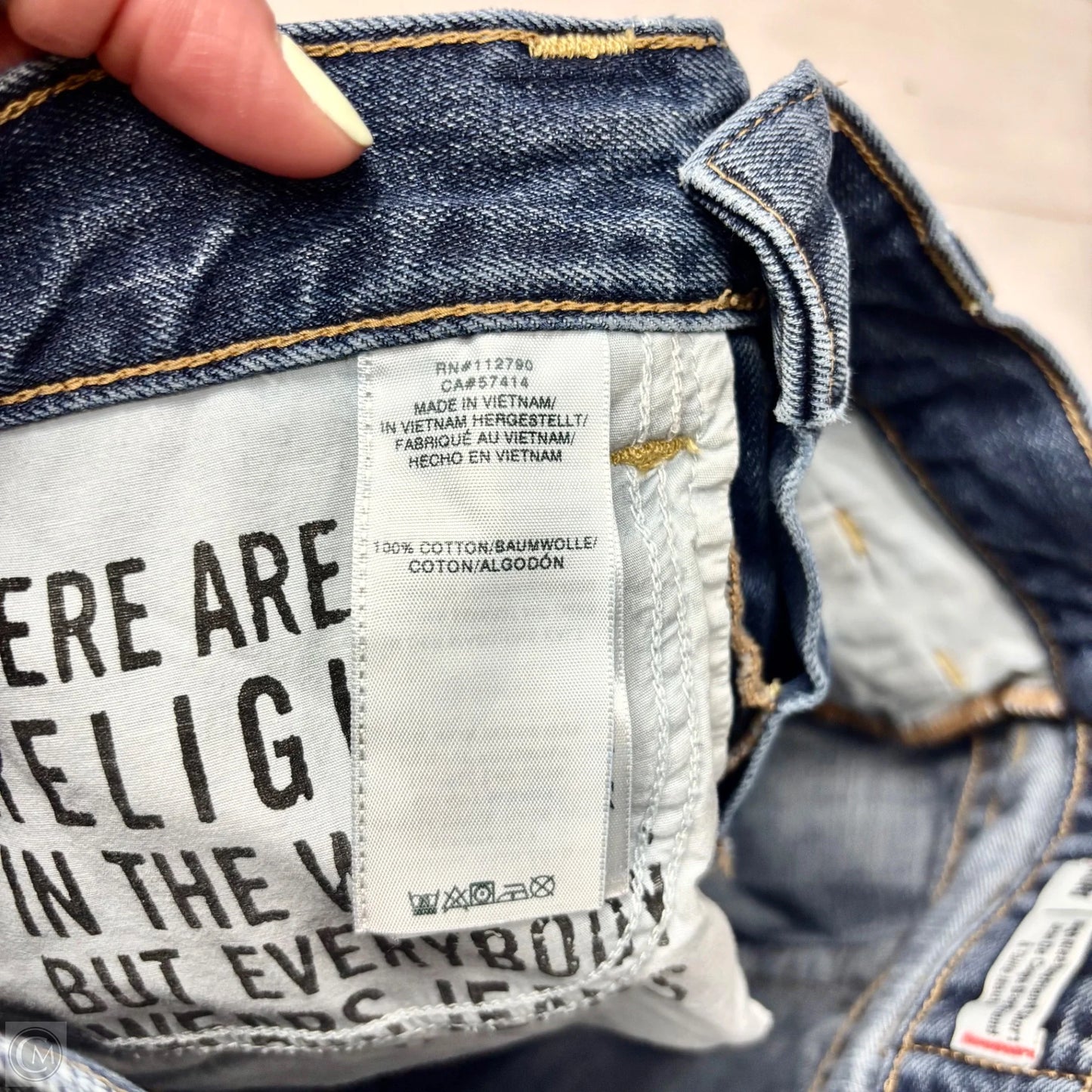 Shorts By True Religion In Blue Denim, Size: 2