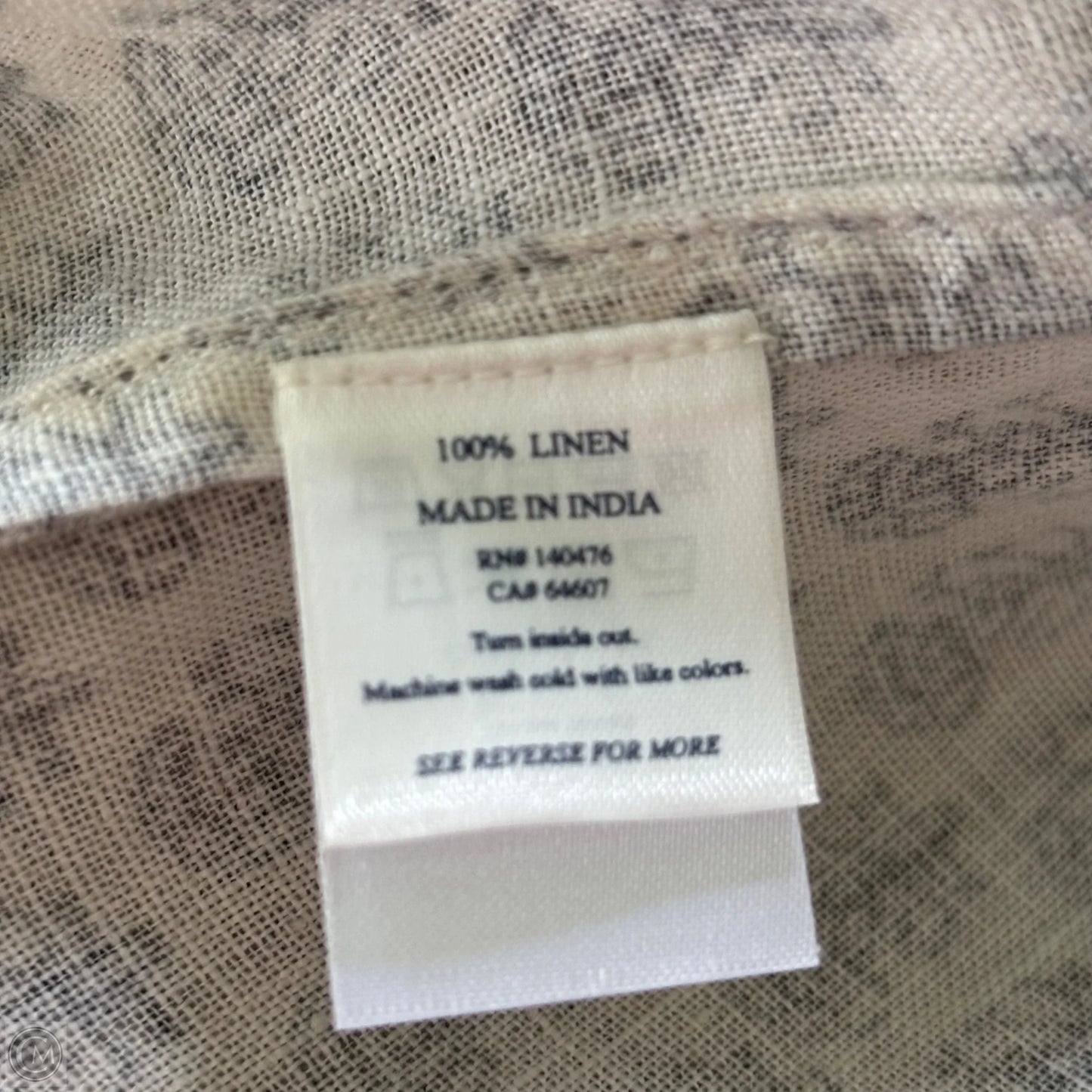 Dress Casual Maxi By Faherty In Grey & White, Size: M
