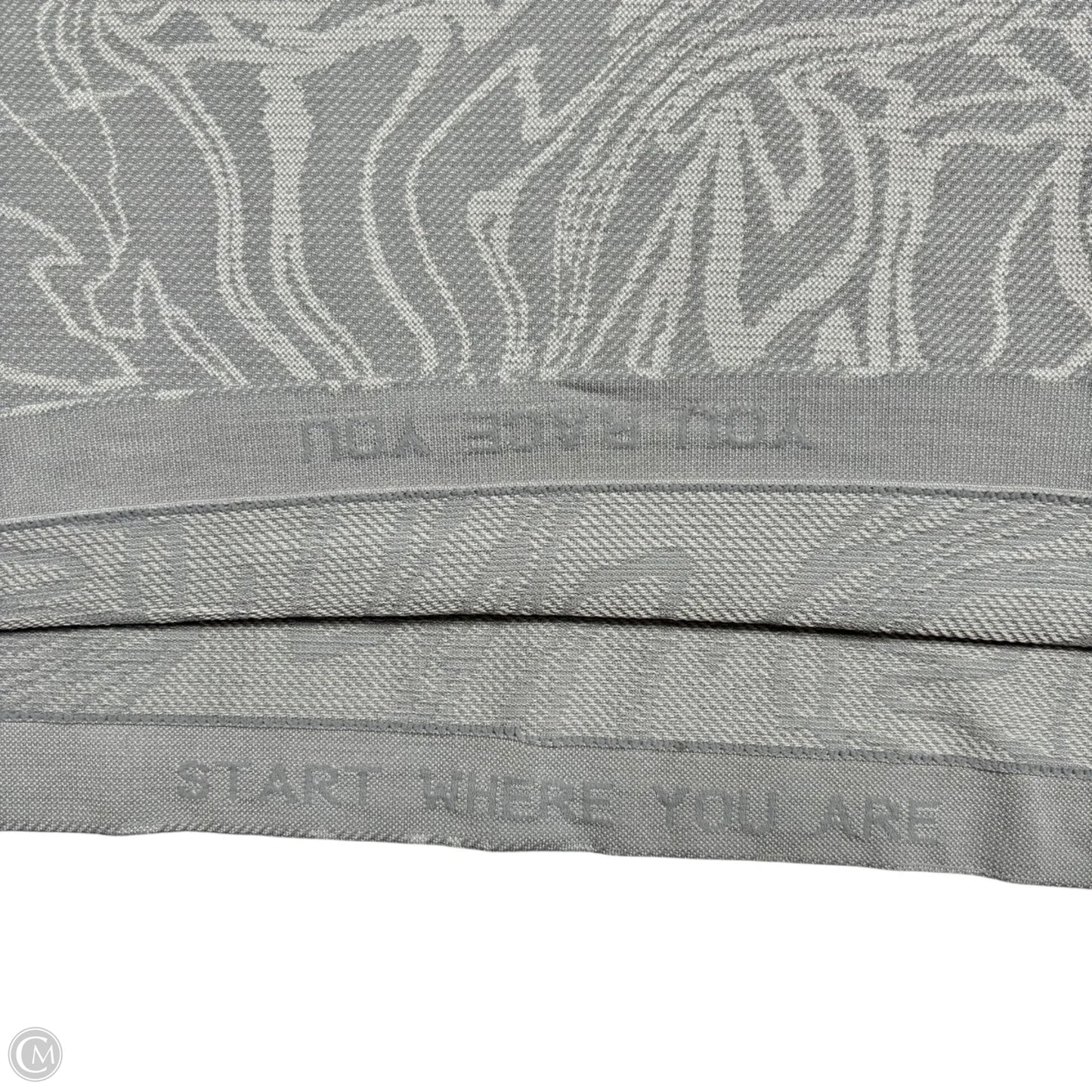 Athletic Top Short Sleeve By Lululemon In Grey, Size: M