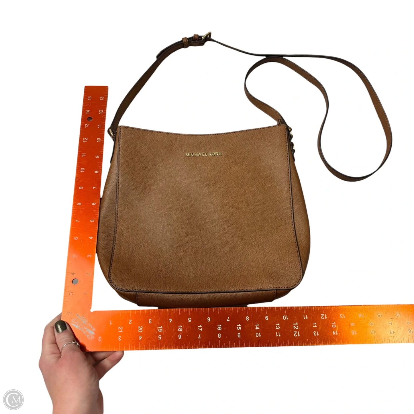 Crossbody Leather By Michael By Michael Kors, Size: Medium