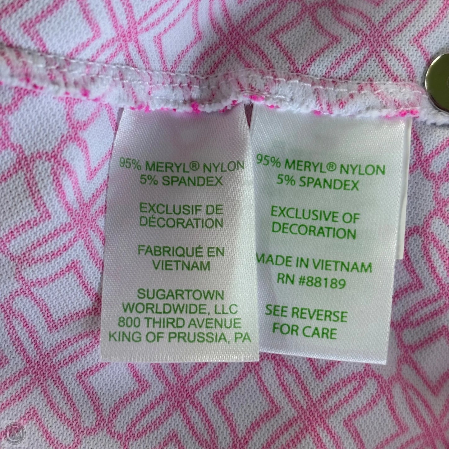 Jacket Designer By Lilly Pulitzer In Pink & White, Size: M