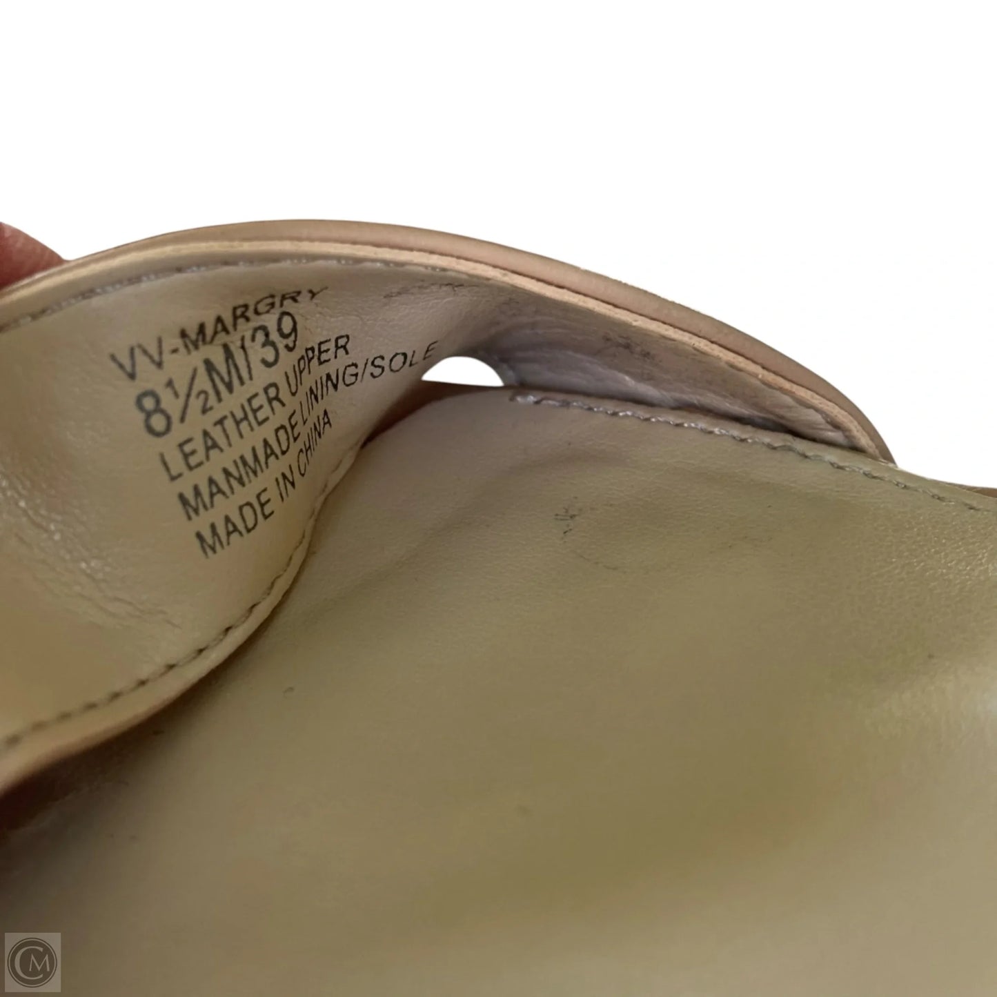 Sandals Heels Block By Vince Camuto In Tan, Size: 8.5