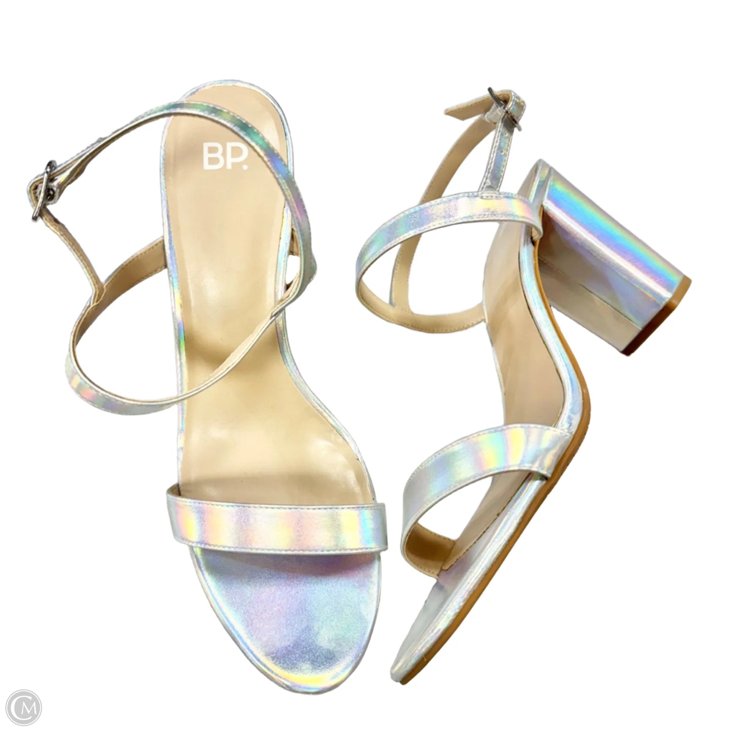 Shoes Heels Block By Bp In Silver, Size: 11