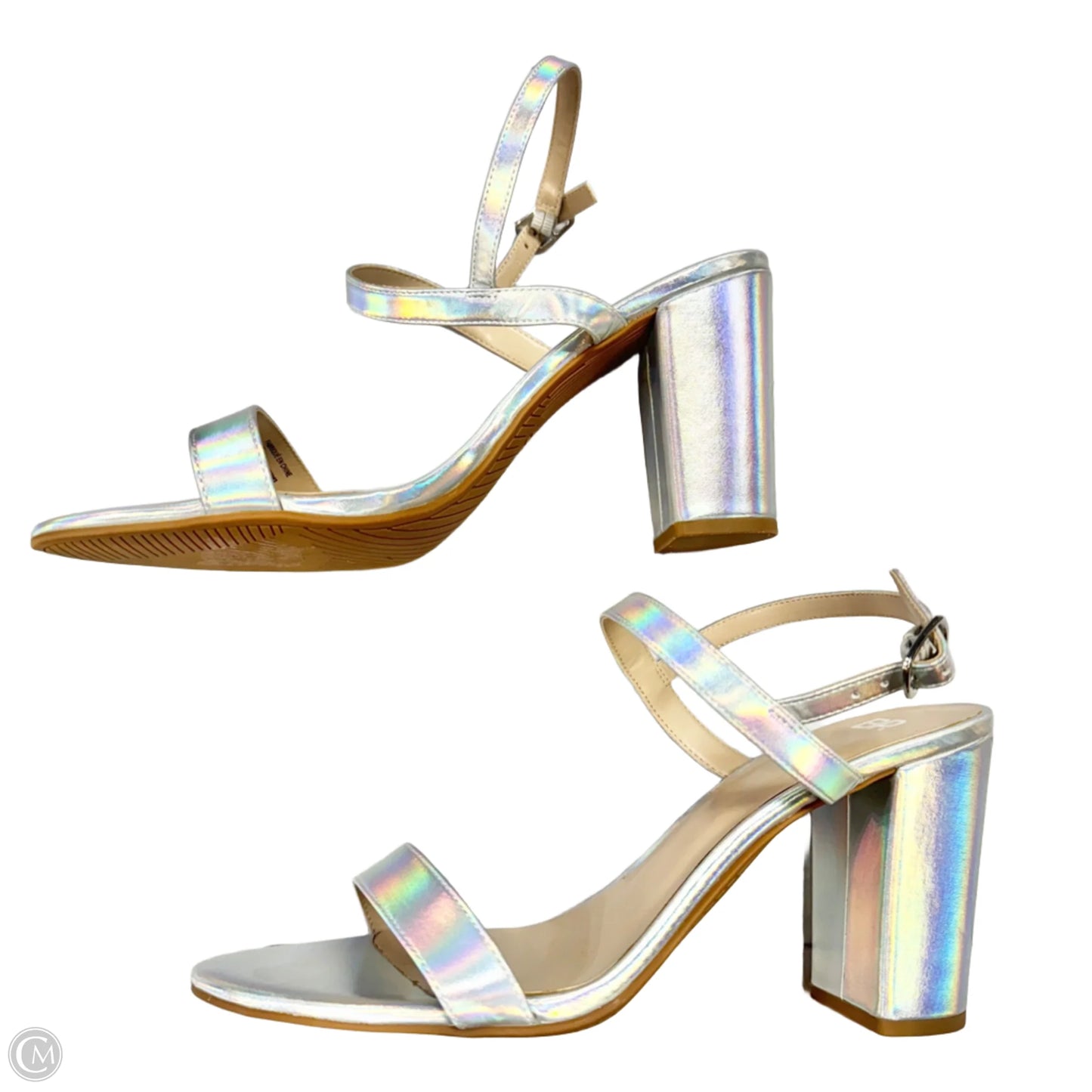 Shoes Heels Block By Bp In Silver, Size: 11