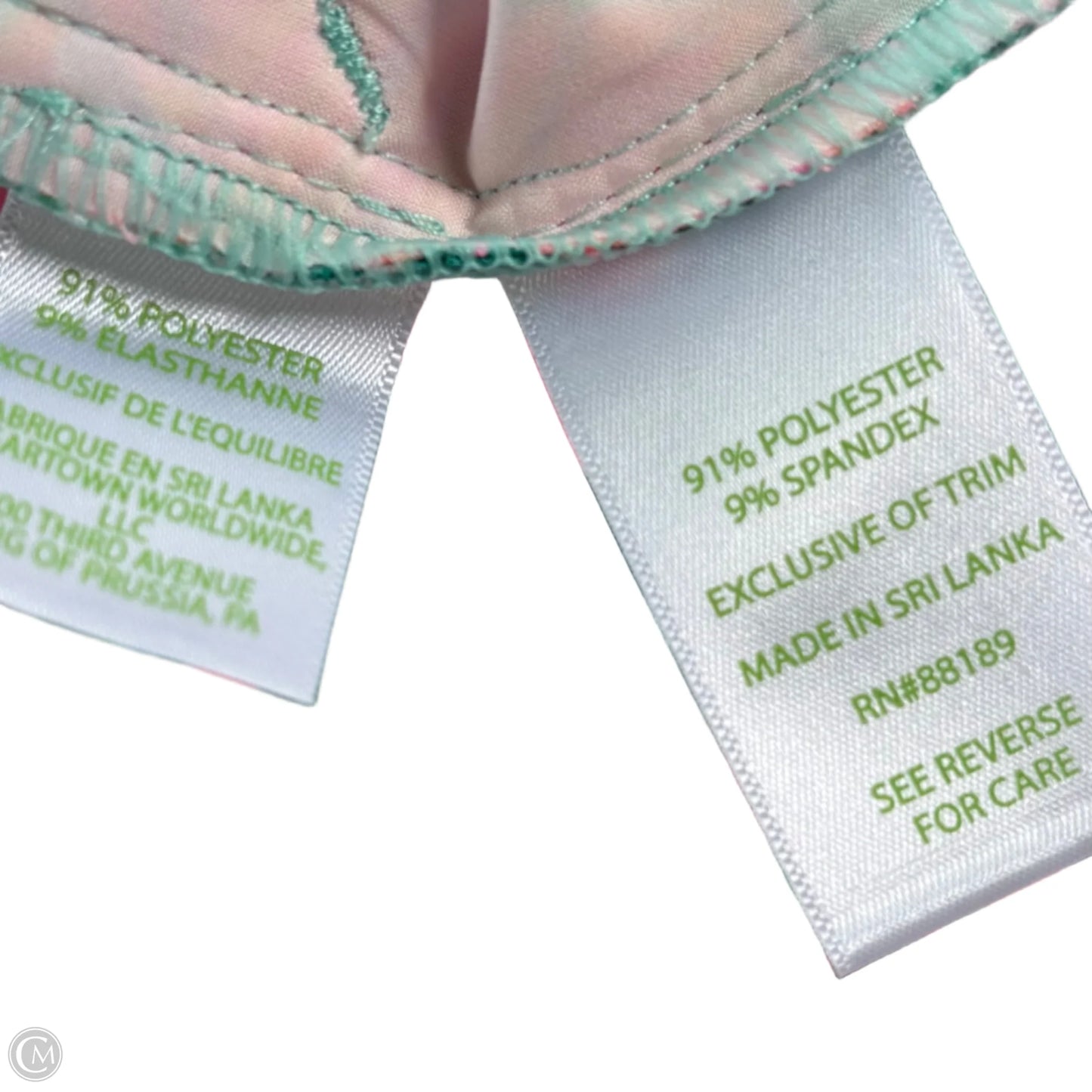 Pants Designer By Lilly Pulitzer In Green & Pink, Size: S