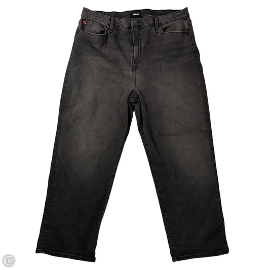 Jeans Wide Leg By Hudson In Black Denim, Size: 18
