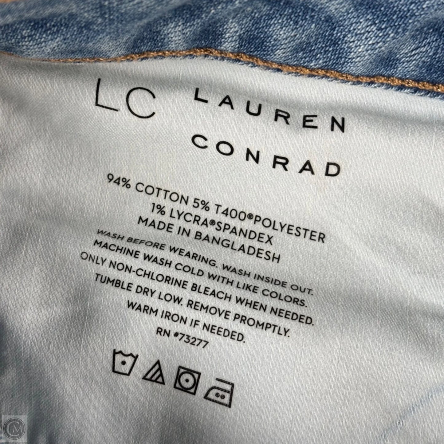 Jeans Flared By Lc Lauren Conrad In Blue Denim, Size: 14