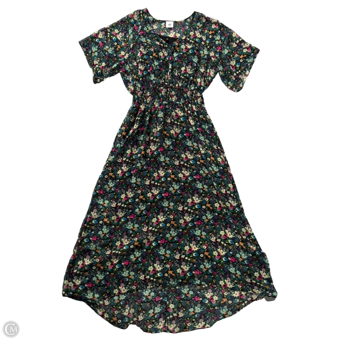Dress Casual Maxi By Cabi In Floral Print, Size: Xs