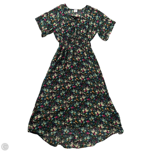 Dress Casual Maxi By Cabi In Floral Print, Size: Xs