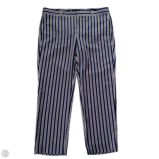Pants Dress By Banana Republic In Blue & White, Size: M