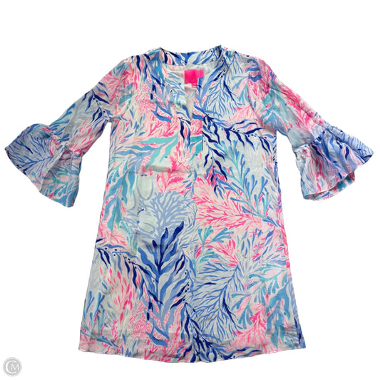 Dress Designer By Lilly Pulitzer In Blue & Pink, Size: S