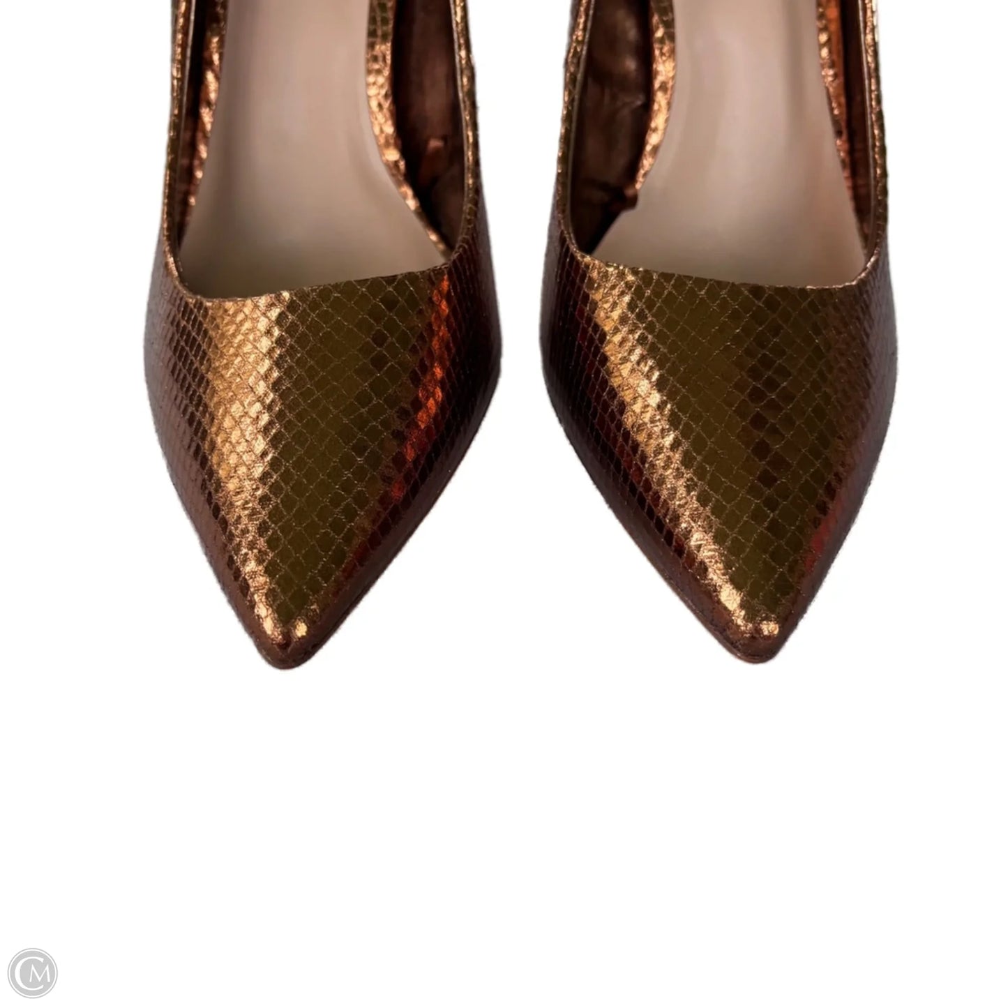 Shoes Heels Stiletto By Aldo In Bronze, Size: 8.5