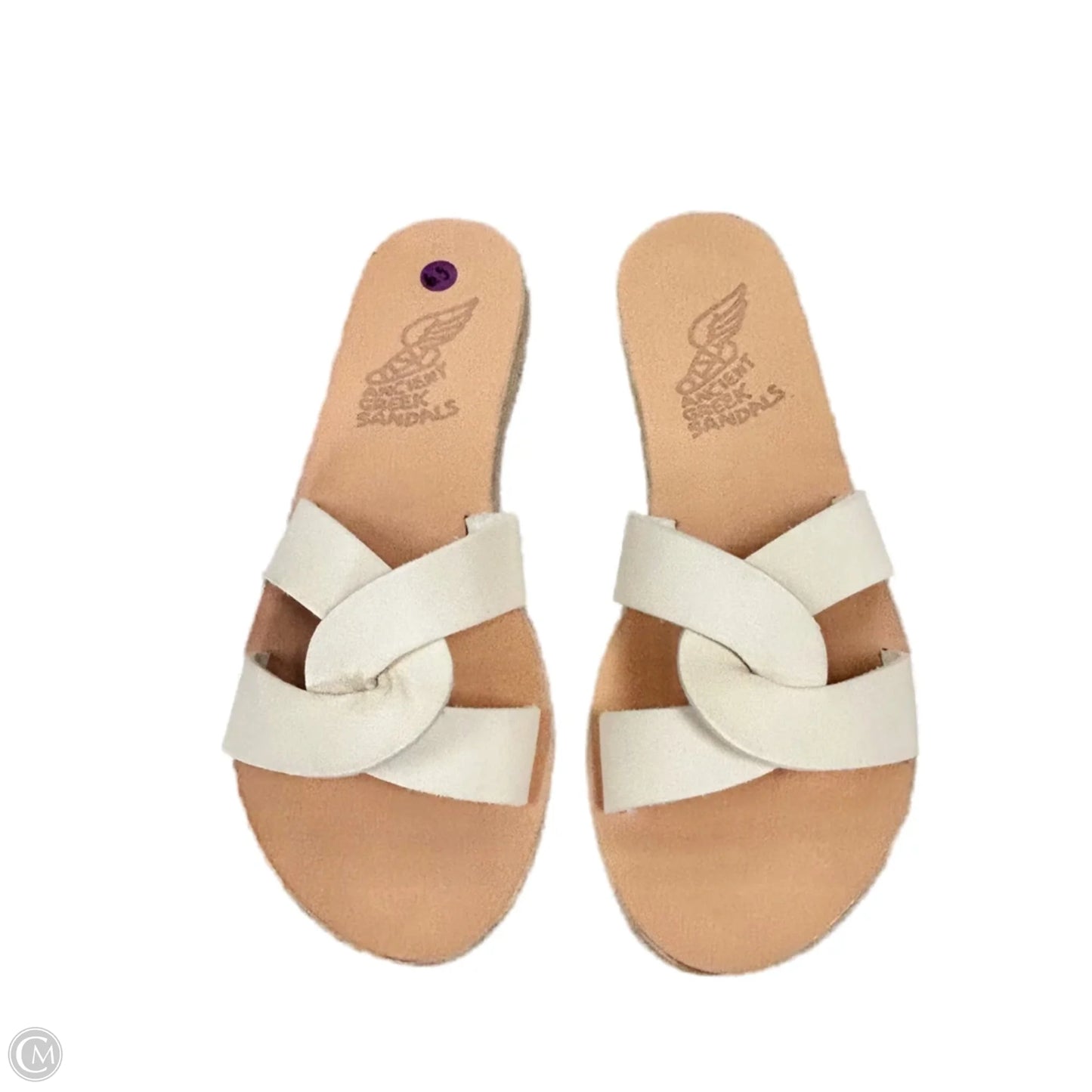 Sandals Flats By Ancient Greek Sandals In Brown & White, Size: 6.5