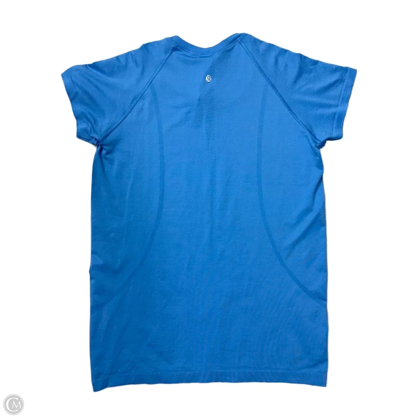 Athletic Top Short Sleeve By Lululemon In Blue, Size: 14