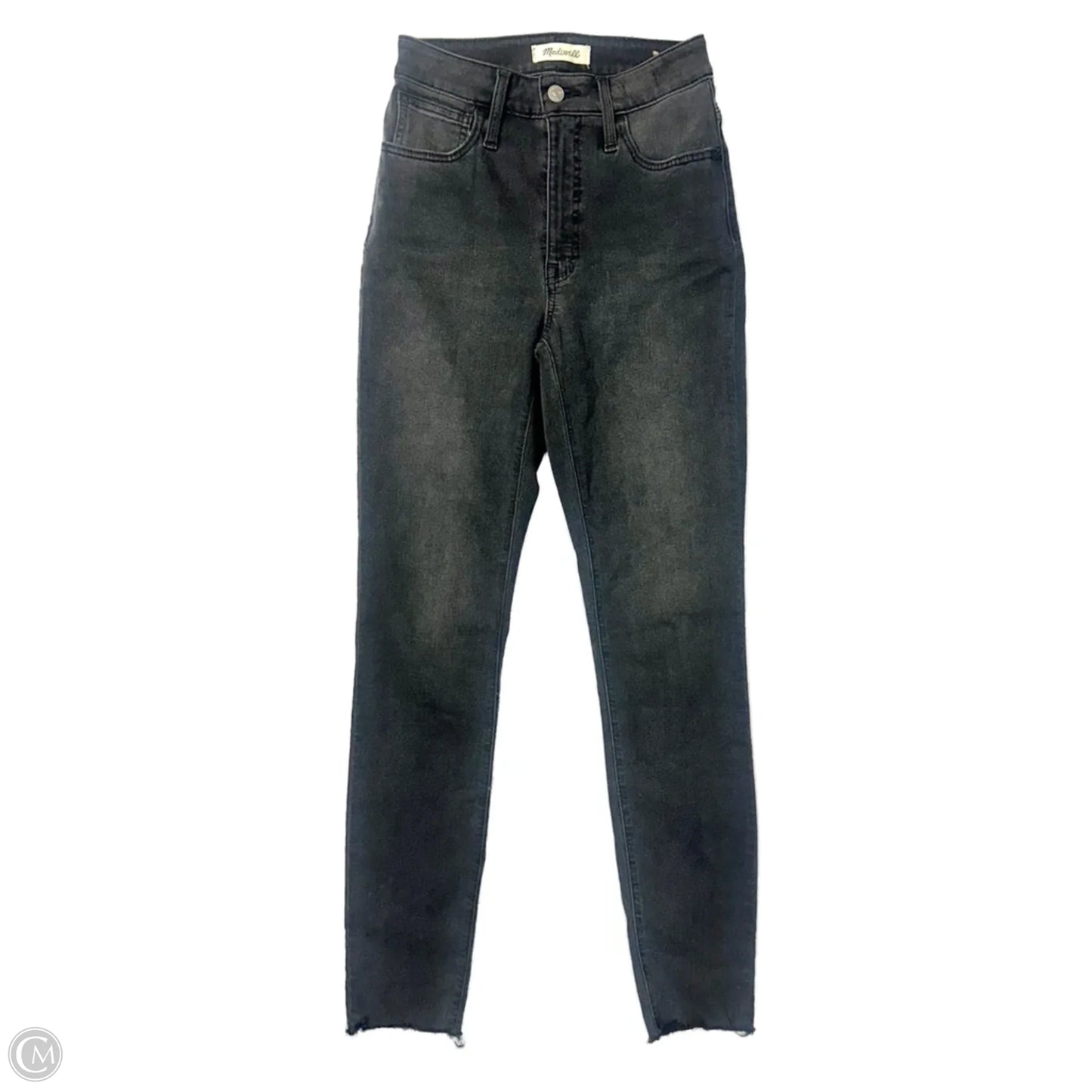 Jeans Skinny By Madewell In Black Denim, Size: 0