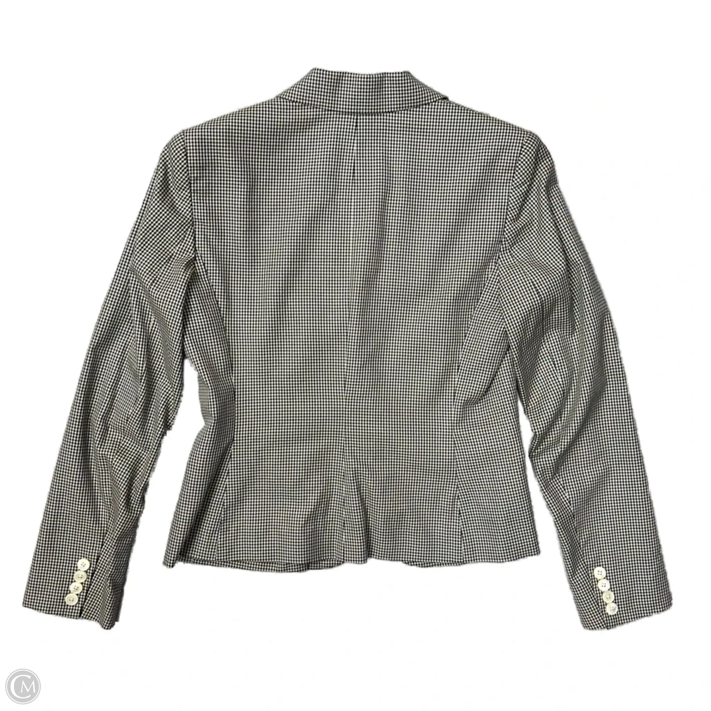 Blazer By Lauren By Ralph Lauren In Black & White, Size: 4