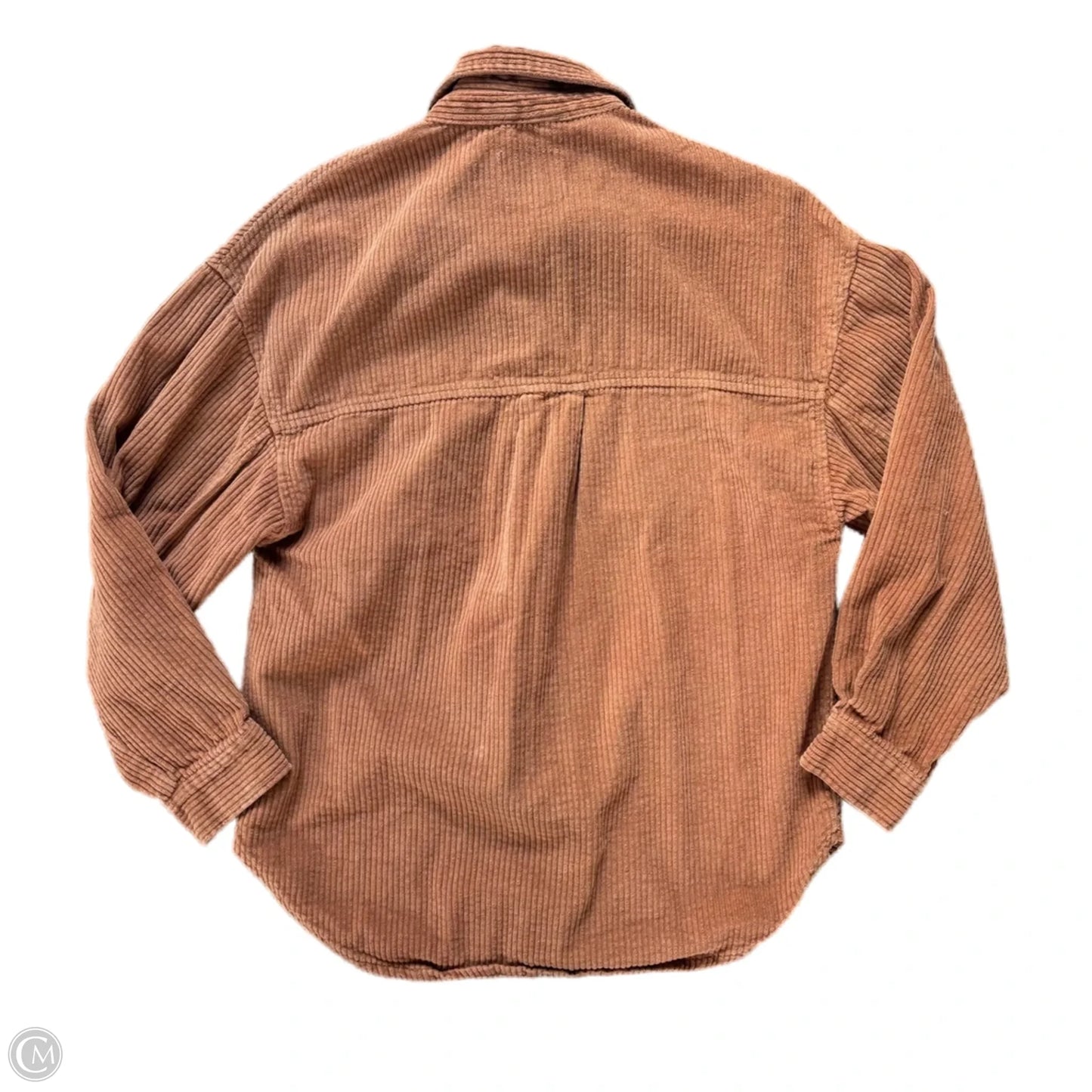 Jacket Shirt By Bershka In Brown, Size: S