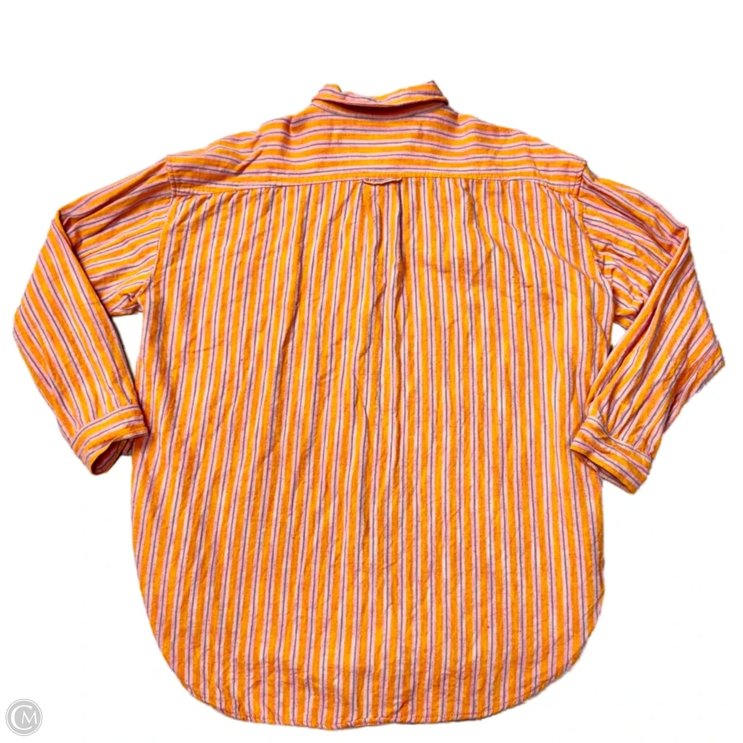 Top Long Sleeve By Pilcro In Striped Pattern, Size: L