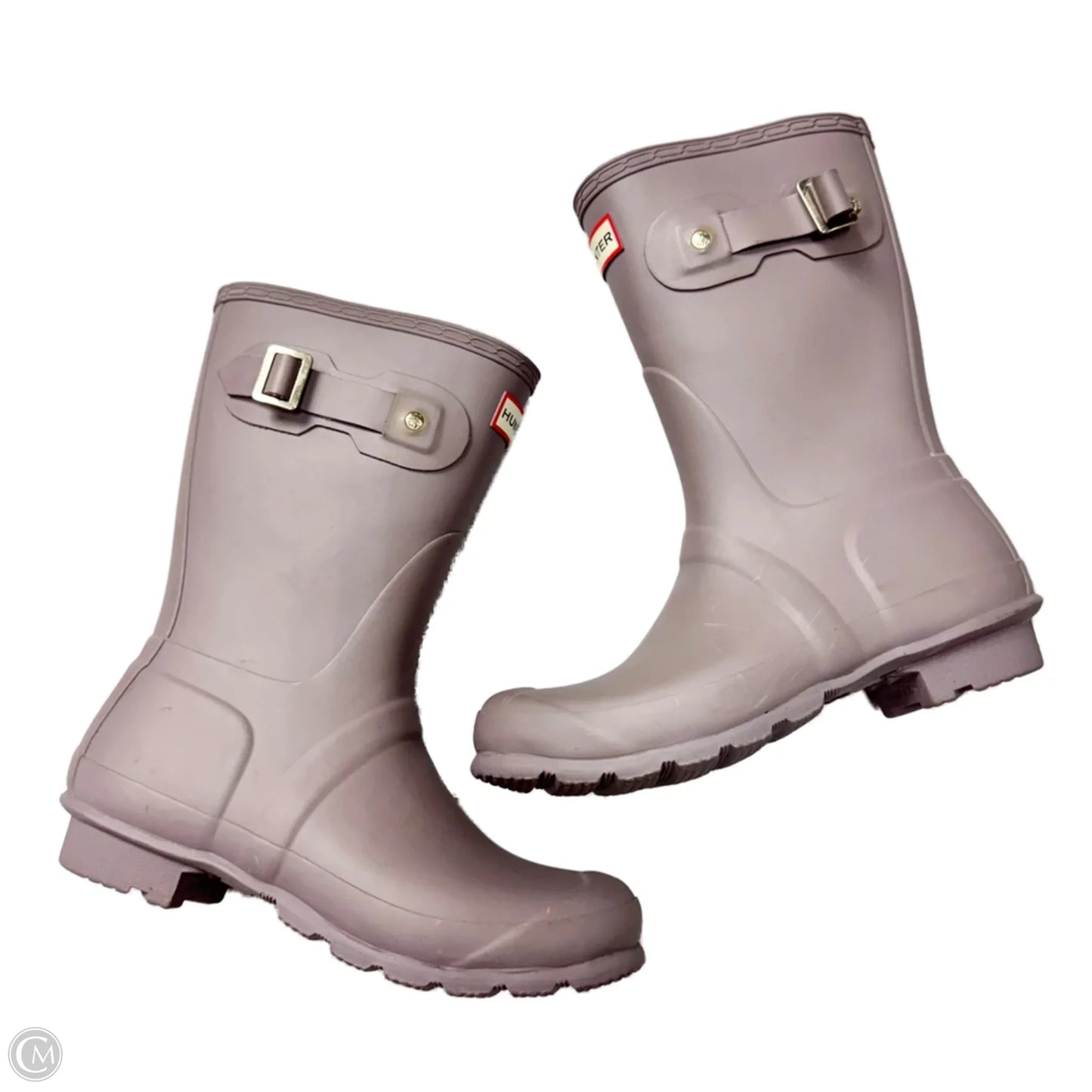 Boots Rain By Hunter In Purple, Size: 7