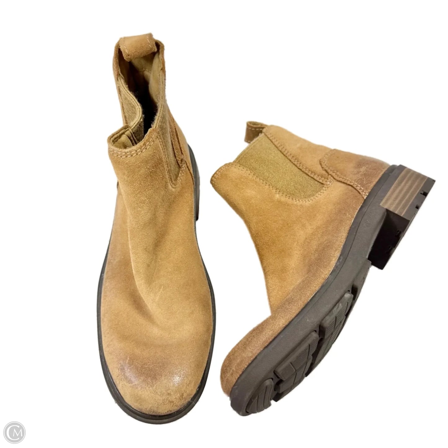 Boots Designer By Ugg In Brown, Size: 5.5
