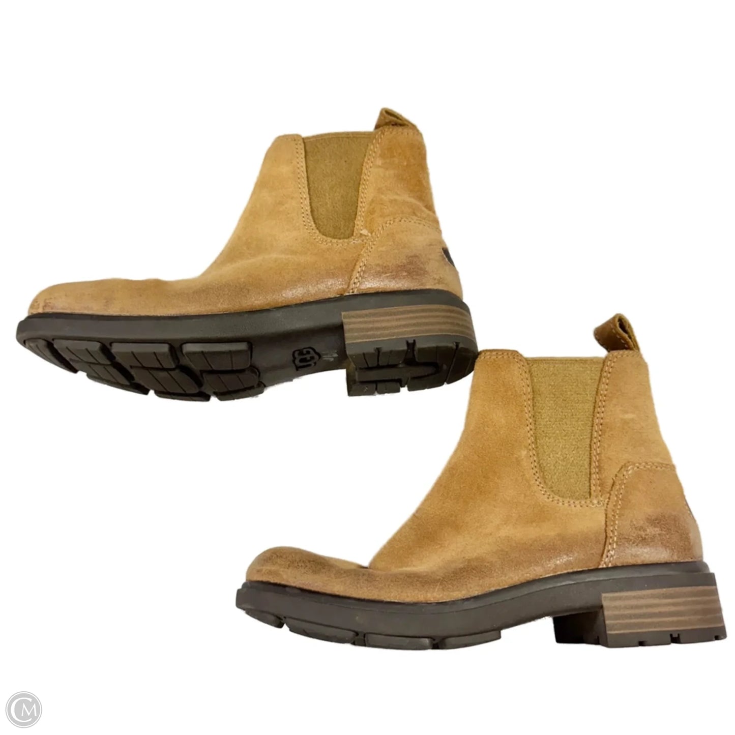Boots Designer By Ugg In Brown, Size: 5.5