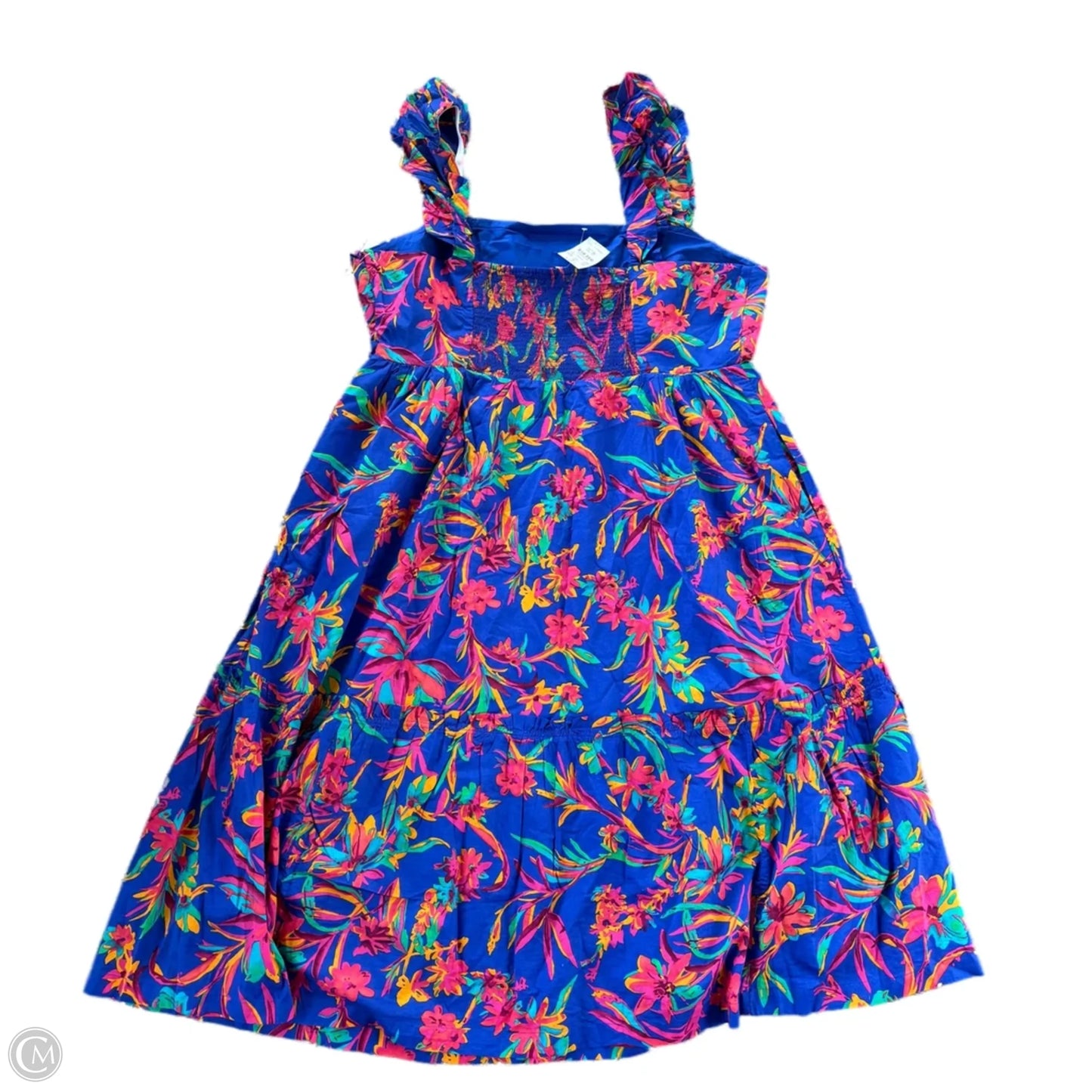 Dress Casual Maxi By J. Crew In Blue & Pink, Size: 2x