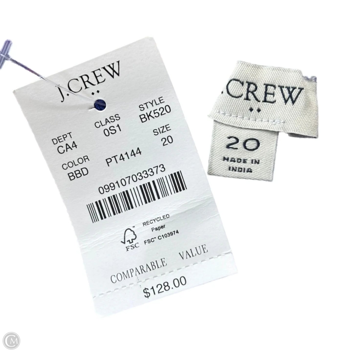 Dress Casual Maxi By J. Crew In Blue & Pink, Size: 2x
