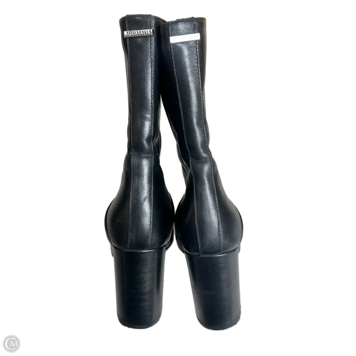 Boots Ankle Heels By Aquatalia In Black, Size: 10