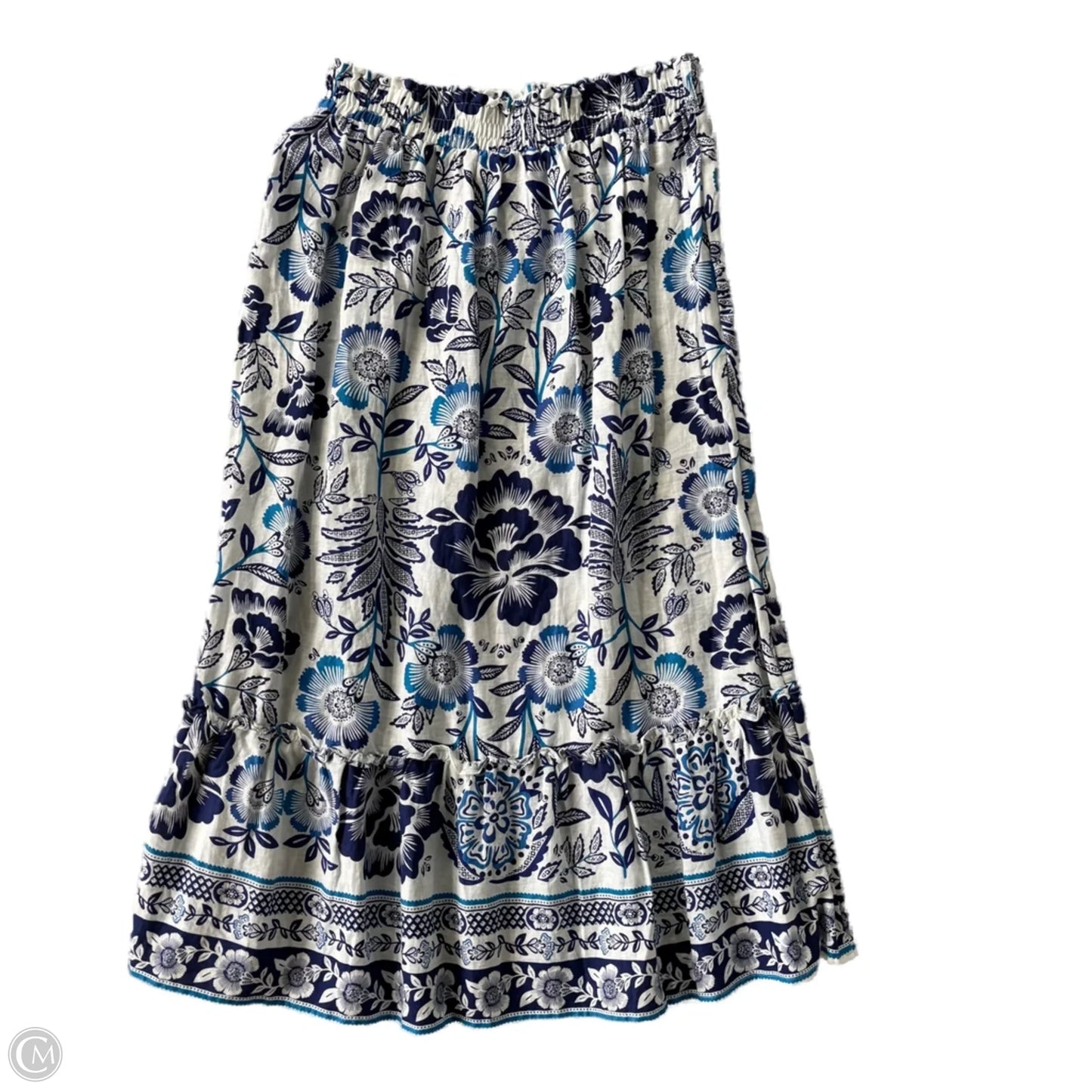 Skirt Maxi By Rachel Zoe In Blue & White, Size: M