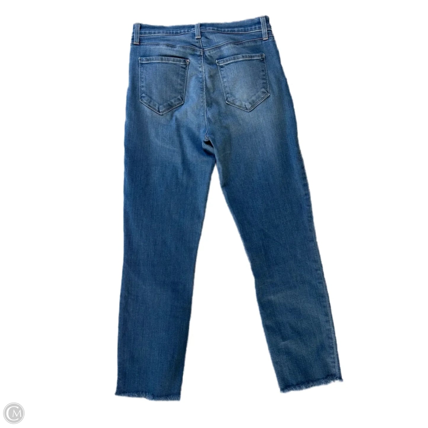Jeans Straight By L Agence In Blue Denim, Size: 2