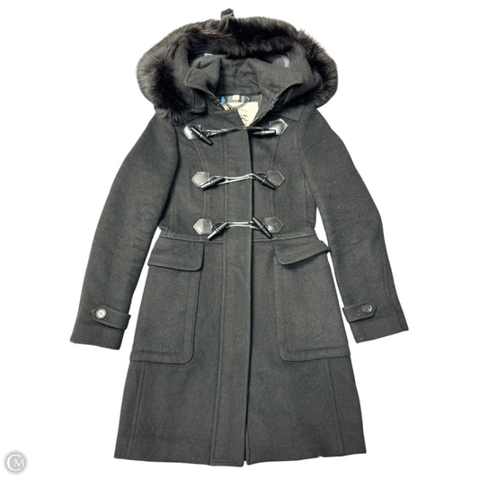 Coat Luxury Designer By Burberry In Black, Size: S