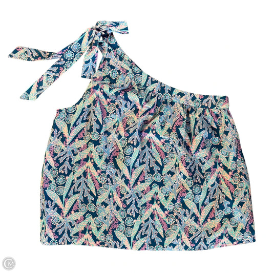 Top Sleeveless Designer By Lilly Pulitzer In Blue & Purple, Size: L