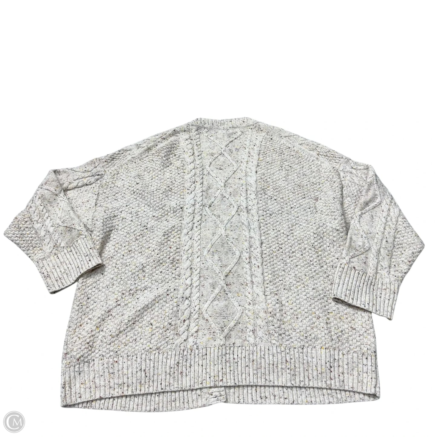 Sweater Cardigan By J. Crew In Cream, Size: 2x