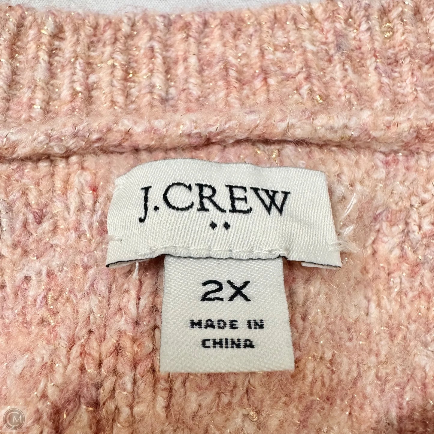 Sweater Cardigan By J. Crew In Pink, Size: 2x