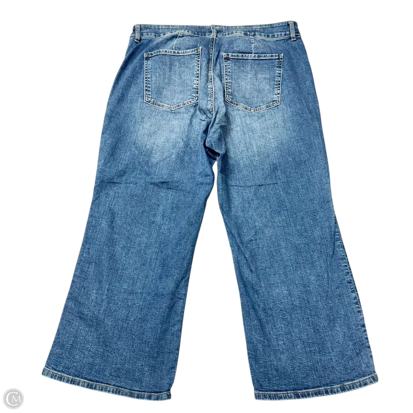 Jeans Wide Leg By Kut In Blue Denim, Size: 18