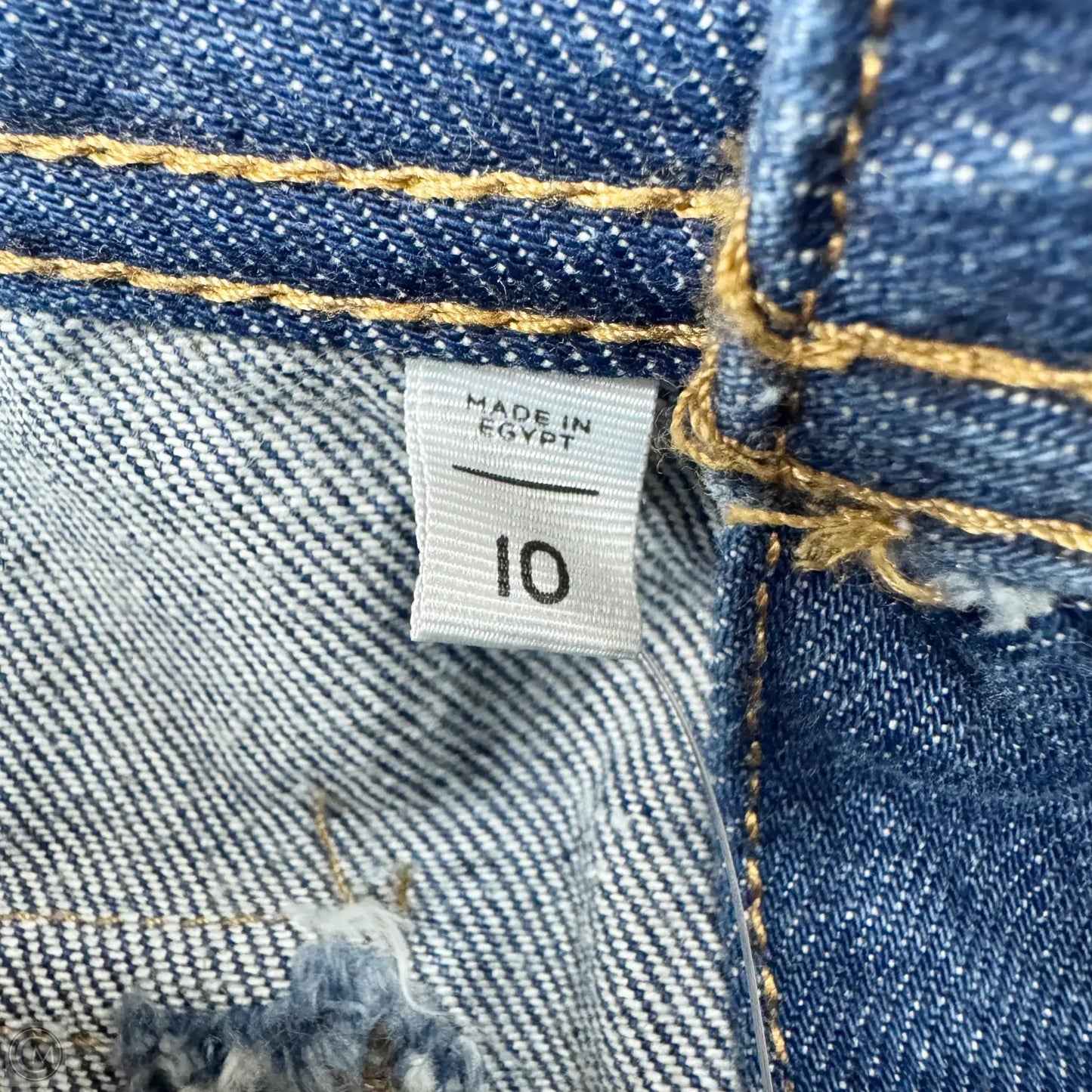 Skirt Mini & Short By Loft In Blue Denim, Size: 10