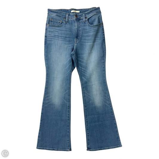 Jeans Flared By Levis In Blue Denim, Size: 12