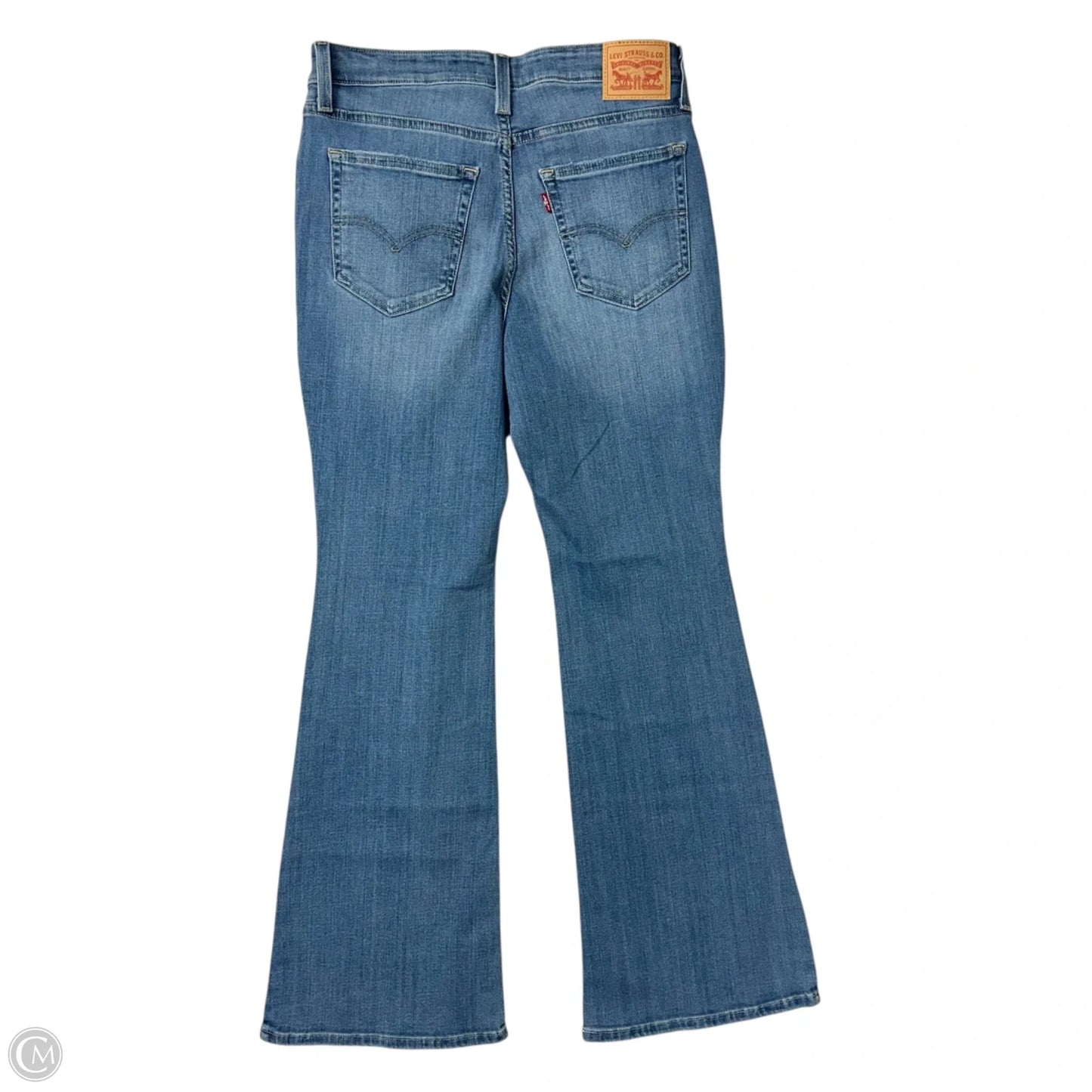 Jeans Flared By Levis In Blue Denim, Size: 12
